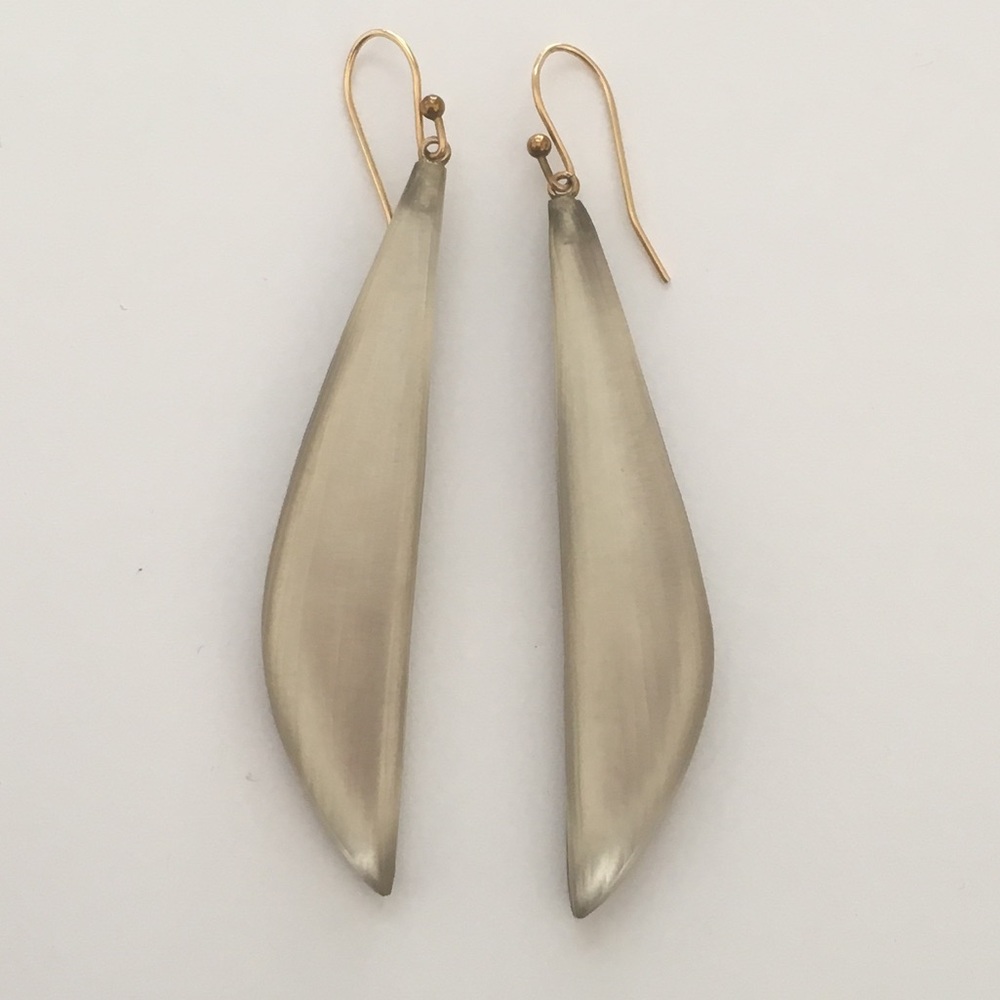 Alexis Bittar clear lucite earrings